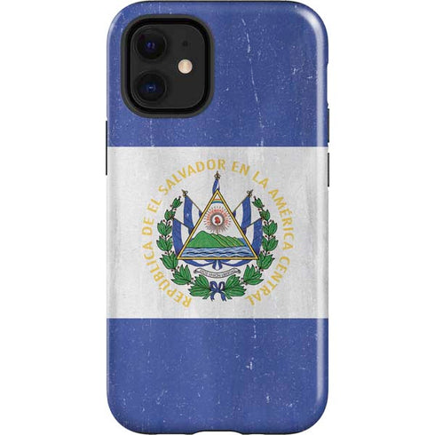 El Salvador Flag Distressed iPhone 12 Mini Impact Case